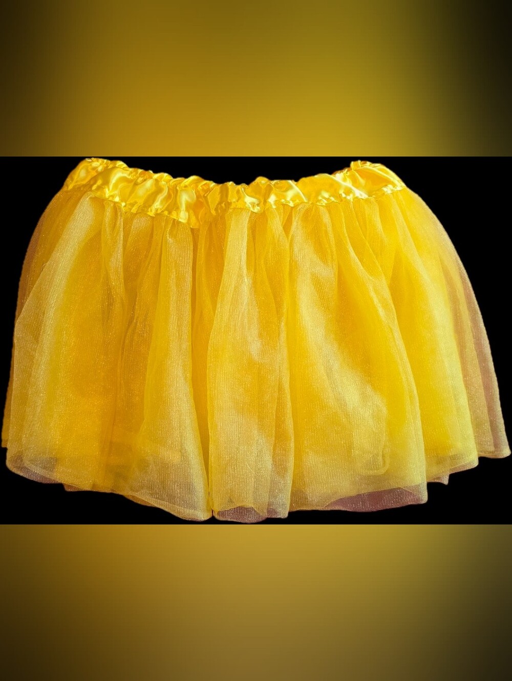 Party City Yellow Tulle Tutu Skirt